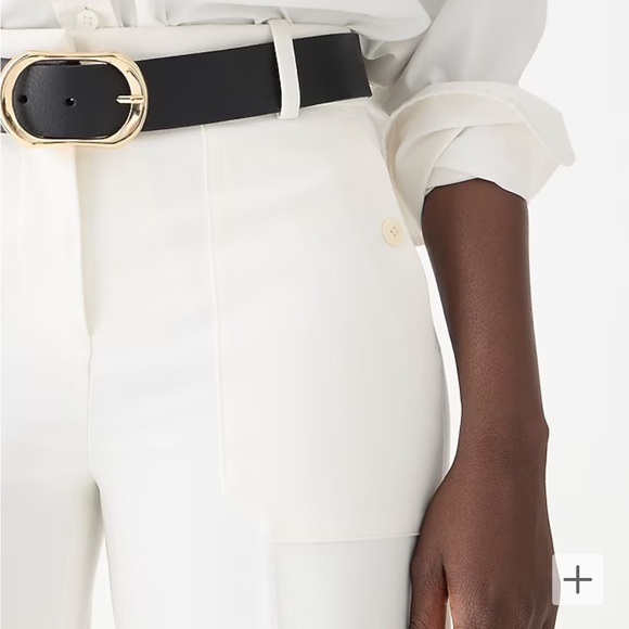 J. Crew Tall Sydney wide-leg pant in bi-stretch cotton blend - Picture 2 of 4